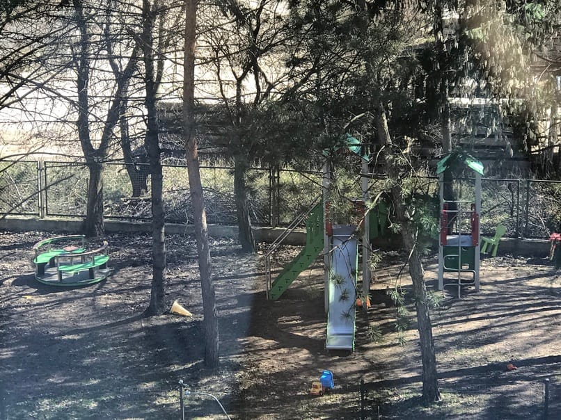 plac zabaw w Kolibrze widzimy z góry